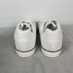 Evans Womens Lace Up Sneaker White Metal Strip Size 11 Clean Girl Preppy Casual Photo 5