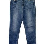 Judy Blue Boyfriend Jeans Dark Indigo Bleach Splatter Women’s Size 32 | 14/15 Photo 2