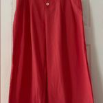 Alya Cotton Linen Blend Wide-Leg Cropped Pants Size Medium EUC Unused Photo 0