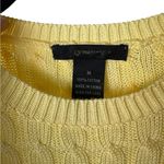 The Limited VTG  Cable Knit Top Short Sleeve Preppy Y2K Butter Yellow Size M Photo 1