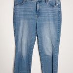 Talbots Straight Leg Crop Jeans In Lenox Wash Size 14 Photo 1