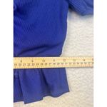 Le lis NWT Le‎ Lis Top Square Neck Puff Sleeves Blue Boho Ribbed Soft Size Small Photo 3