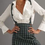 Anthropologie Maeve Plaid Pinafore Skirt NEW Size 6 Photo 4