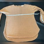 Michael Kors Tunic Sweater with gold back zipper size Medium Tan Photo 6