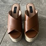 AQUA Bloomingdale’s July Platform Slide Sandals in Cognac, Size 8 New in Box Photo 6