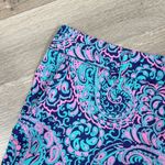 Cambridge Dry Goods Paisley Twill Chino Shorts Blue Pink Size 10 Photo 4