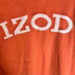IZOD GOLF (M) PEACH PULLOVER SWEATSHIRT RIB TEXTURE TO SIDE PANELS PREOWNED Photo 2