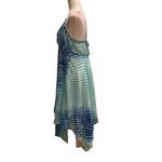 Boston Proper  Watercolor Chiffon Slip Dress Photo 3