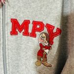 Disney Grumpy Gray Fleece Zip-Up Hoodie Size Large Y2K Photo 9