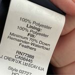 J.Crew Vest Puffer Down Feathers Full Zip Striped Pockets Lined Blue Cream Gold Photo 12