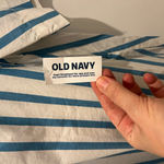 Old Navy  Teal and White Striped Shirt Dress Photo 5