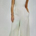Madewell Jumpsuit Drapey Twill Sleeveless Wide-Leg Tank Muted Stone Size 10 Photo 0