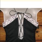 Black Pink Long Corset Gown Dress Black Size 8 Photo 9