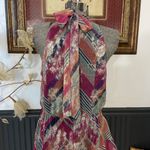 WILLA STORY Stella Metallic Colorful Ruffle Waterfall Maxi Dress Sz M 🧡🎀 Pink Size M Photo 9