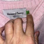 Womens Size M House Of Sunny The Paris Landscape Sweater Pink Size M Photo 1