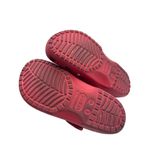 Crocs Size 10 Women Unisex Red Classic Clog Adjustable Strap Lightweight Photo 5