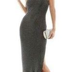 Say Yes To The Prom Embellished Sleeveless Strappy Gown Juniors' 11 Black Slit Photo 0