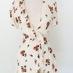 Privacy Please  June Floral Print Ruffle Wrap Mini Dress | XS Photo 0