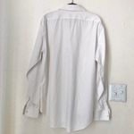Calvin Klein White  long sleeve button up down shirt office core business corporate slim fit non iron Size 16 1/2 Photo 1