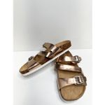Lisa Vicky Sandals Womens Size 6 Rose Gold Slip On Slides Photo 4