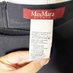 Max Mara  Studio US 12 Black Cap Sleeve‎ Sheath Midi Dress LBD Polished Classic Photo 1