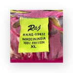 Raj ❤︎︎ Heart Embroidery Tunic Top Dress ❤︎︎ Pink Floral ❤︎︎ Made in India ❤︎︎ Size XL Photo 2