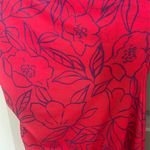 Red floral strapless mini dress Photo 3