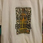 womens fireball t shirt White Size L Photo 1