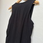 Athleta Stella Dress Ruched Sleeveless Bodycon Casual Black Dress Med Tall Photo 4