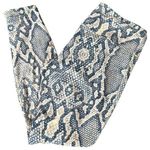Varley Women’s L Light Pink Ink Blue Snakeskin Python Print High Rise Leggings Photo 0