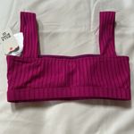 Billabong COPY -  Fuchsia Sunny Ribbed Square Neck Bikini Top Sz Small-NWT Photo 1