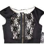 NWT JAX Black Floral Lace Exposed Zip Photo 2