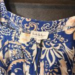 Nicole Miller  Blue Floral Top Size‎ Medium Photo 6