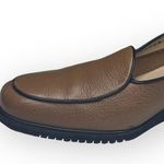 Salvatore Ferragamo ✽ Sculptural Wedge Heel Loafers ✽ Golden Brown Leather ✽ 5M Photo 11