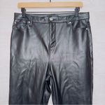 Stoosh Women's Black Faux Leather High Waisted Skinny Leg Pants size large Photo 3