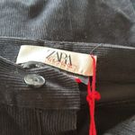 ZARA NWT Charlotte Gainsbourg x Corduroy Pants Trouser Black Photo 6