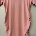 ⭐️Boutique pink short sleeve stretchy knee length maternity dress size medium Photo 11