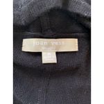 Joan Vass  Studio Cardigan Sweater Womens Medium Black‎ Minimal Closet Staple Photo 4