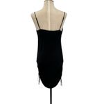 Aritzia Wilfred Only Ruched Slip Dress Mini Sleeveless Black Size Small Photo 7