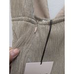 superdown REVOLVE X  Hailee High Slit Gold Slit Champagne Maxi Dress Size L NWT Photo 10