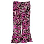 Nasty Gal Black Velvet Hot Pink Sequin Flare Pants New Photo 8
