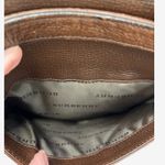 Burberry Brown Embossed Leather Crossbody Adjustable Strap Heritage Style Photo 11