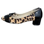 Ellen Tracy  Strata Leopard Print‎ Cow Hair Buckle Pumps Black Brown Size 6.5M Photo 3