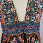 Camilla V Neck Short Dress in Ancient Paj Ndau Photo 4