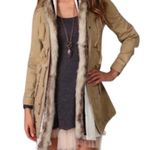 Free People We The Free Boho Field Parka Fur Trim Utility Jacket in Khaki barn Photo 2