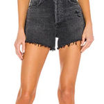 Citizens of Humanity  Marlow Black Distressed Denim Shorts 25 Photo 0