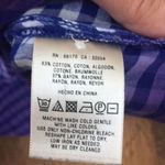 Anthropologie Holding Horses Gingham Blue/Purple Ombré Top Photo 3