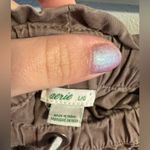 Aerie 🔴 High Waist Brown Shorts with White Drawstring Photo 1