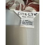 Citron Santa Monica Women's 2X Floral Print Silk Kimono Topper Jacket White Size XXL Photo 4
