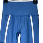 Beyond Yoga  X-Small Ankle Leggings Hi-Rise Side Pockets Stretch Sky Blue Heather Photo 2